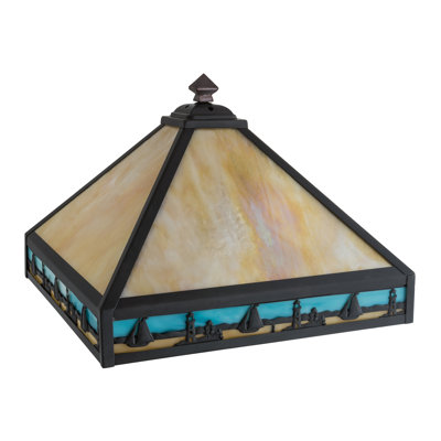 Sailboat 10.25'' H Glass Novelty Lamp Shade