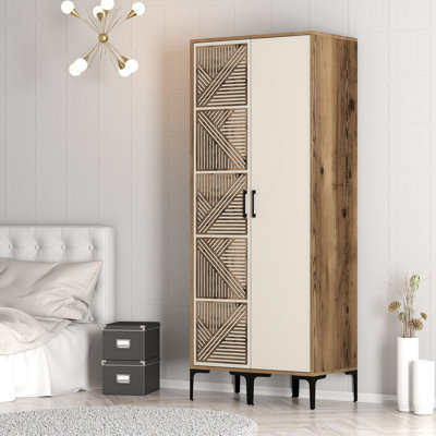 Berend 2 Door Manufactured Wood Wardrobe