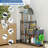 Garage Tool Organizer With 2-Tier Shelves