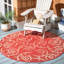 Tapis intérieur / extérieur rouge / naturel Arneshia-631817125
