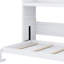 Lit escamotable simple TG avec bureau intégré, éclairage DEL et ports USB