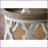 23" Distressed White Solid Fir Wood Coffee Table - Casual Elegant for Living Room, Sunroom &amp; Bedroom