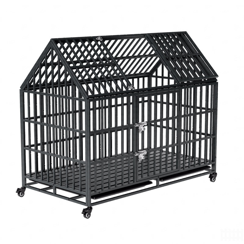 Cage pour chien robuste 52 po avec toit