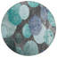 Tapis extérieur rond rond antidérapant 8 pi