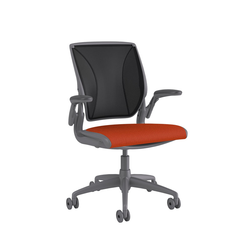 Diffrient World Wool Task Chair, Corde/Dark Brown, Catena/Black, Gray
