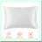 Silk Hair Pillowcase Set - White Queen Pillow Covers 2 Pack - Soft Envelope Closure Pillow Cases - 20X30 Inches - Haircare Silk Pillowcases