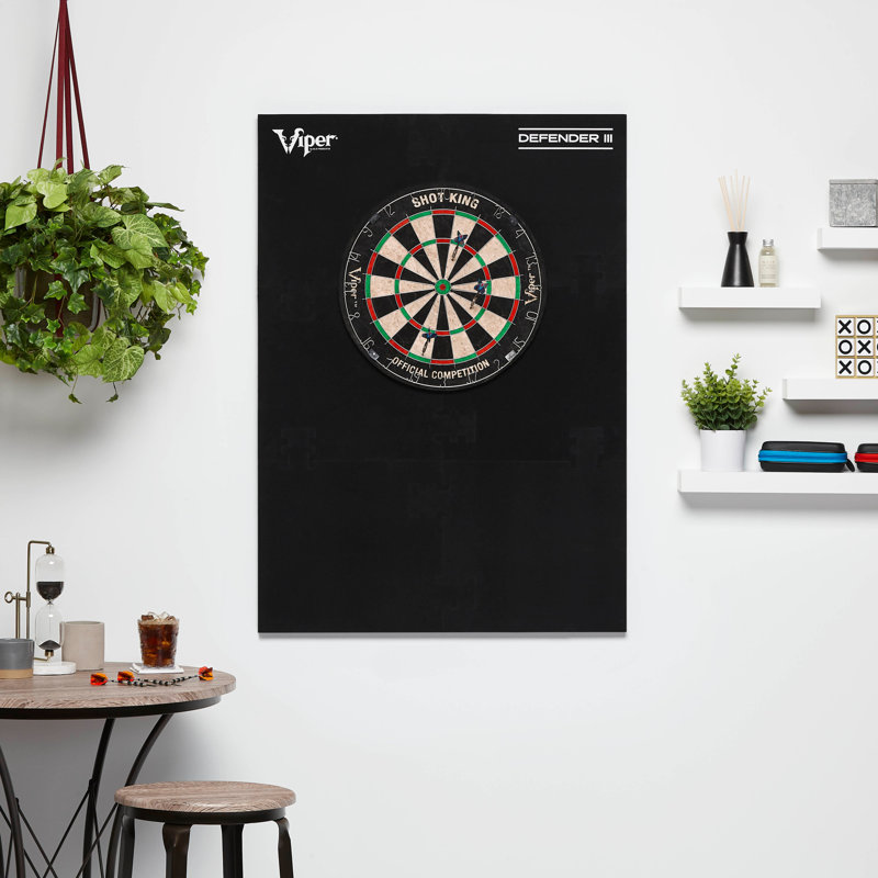 Viper Wall Defender III Dartboard Surround Backboard, Black