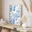 Motif floral de fleurs bleues III-1403690307