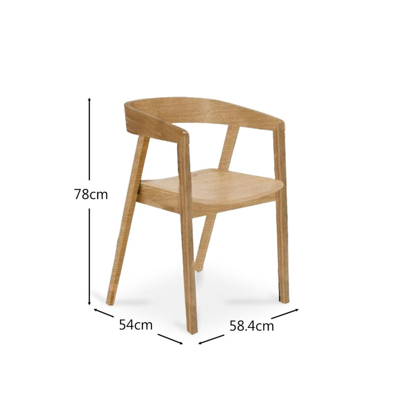 Culebra Dining Chair, Classic Oak
