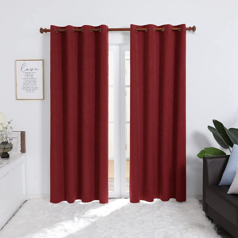 Penwortham Blackout Curtain Pair, 52" W x 95" L, Gray