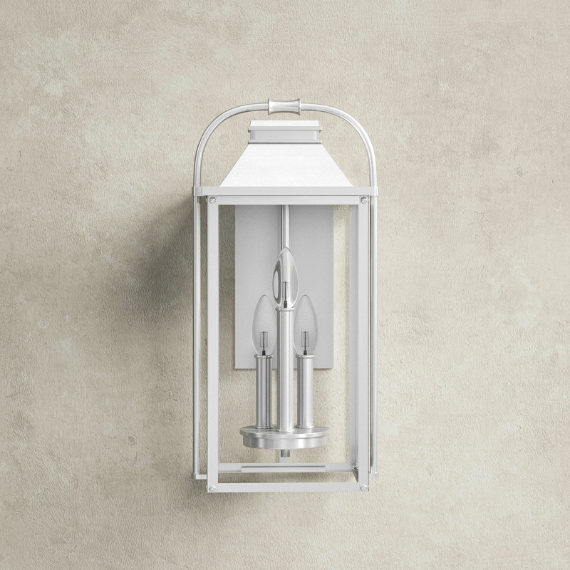 Newson Aluminium Wall Light, Painted Brushed Steel, 22.5" H x 10.5" W x 9.13" D