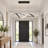 2-Light Black LED Dimmable Kitchen Island Pendant with Remote & App Control