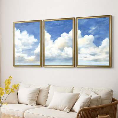 LANDSCAPES Series LVI - Toile tendue avec châssis sur mesure - 3 pièces