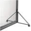 Minimalist metal fire screen with arched doors and handles