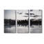 Shimmering Skyline - 3 pièces sur toile tendue-222593802