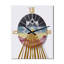 Graphique rétro lever de soleil avec poutres - Bouddhisme même horloges murales-876910938