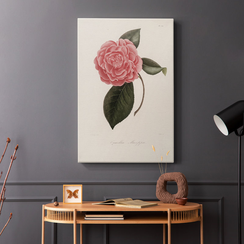 Imprimé floral rétro CXLI - galerie enveloppée Cavas, H 60 po x l 40 po