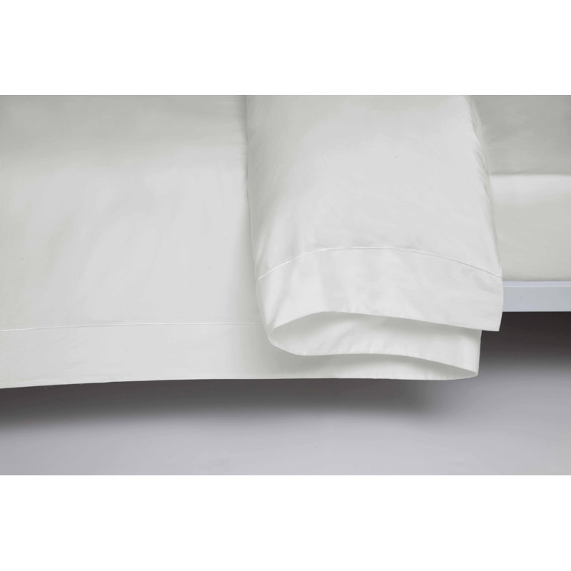 Cotton Solid Colour Duvet Cover, Ivory, Emperor Duvet Cover