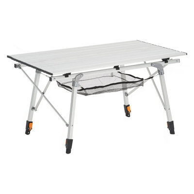 Couche de maille pliante en aluminium pour table de camping