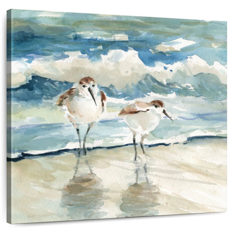Beach Birds, 10" H x 10" W