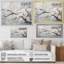 Minimalisme blanc et gris cerisier en fleurs - art mural cerisier en fleurs pour le salon-1231048613-1231048611
