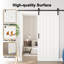 Porte de grange coulissante double 84 po H-121685423-121450071-123097392