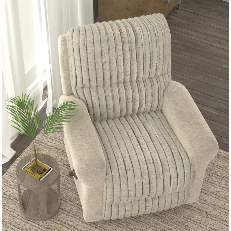 Fauteuil inclinable et pivotant Doryan, Crème, crème, Manuel