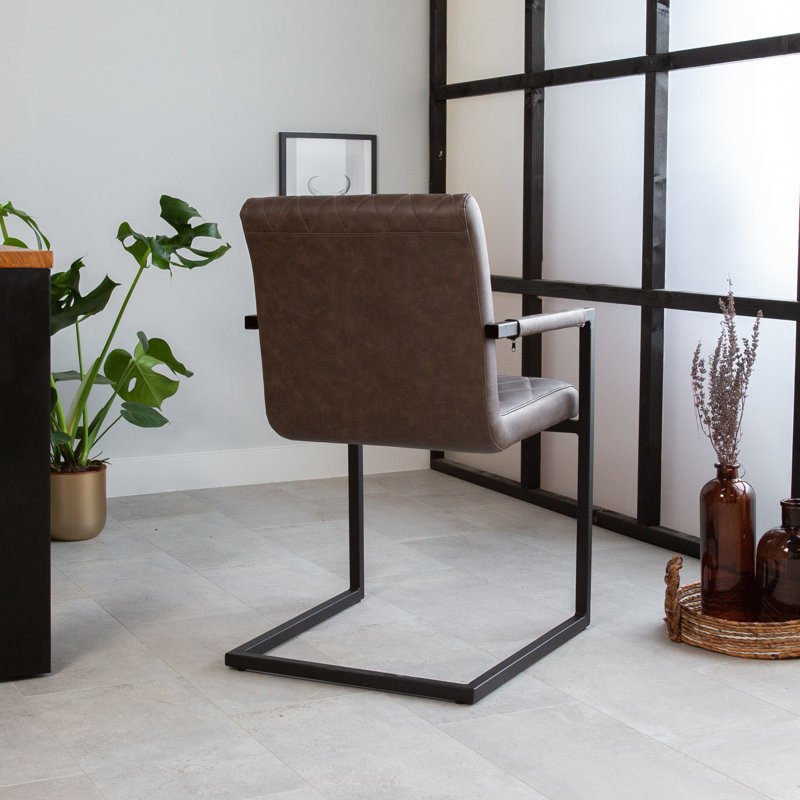 Willa 49cm H Upholstered Side Chair, Taupe