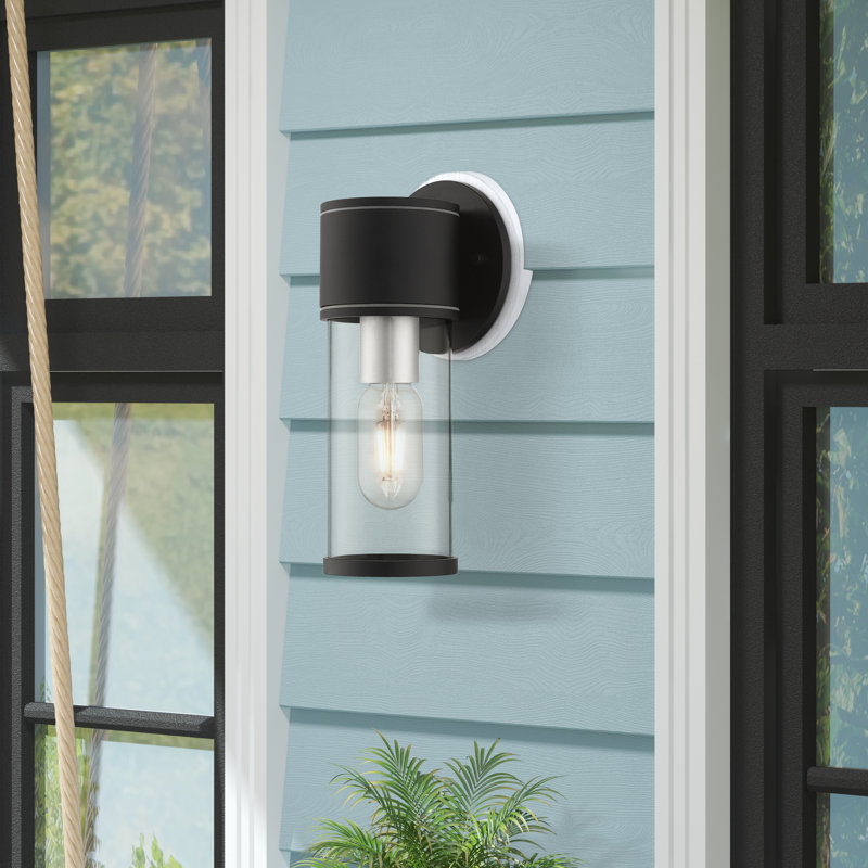 Drossart Aluminum Wall Light, Textured Black, 10" H x 4.5" W x 3.9" D