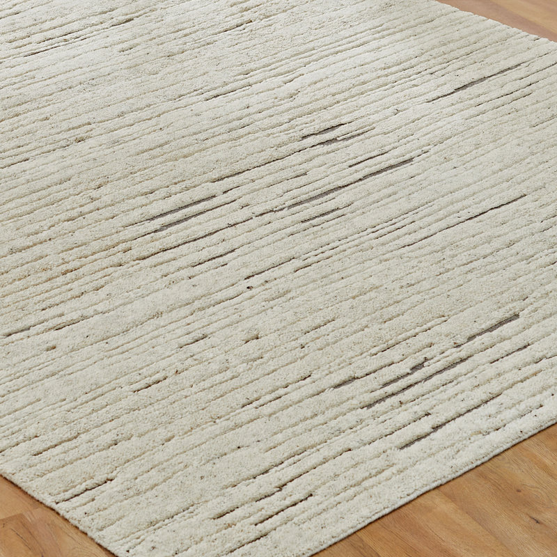 Urban Ridge Wool Hand Knotted Area Rug in Drift Stripe, Rectangle 10' x 14'