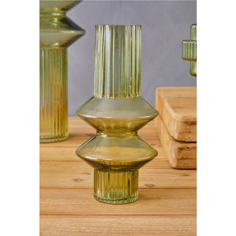 Oberlander Handmade Glass Table Vase, 21cm H x 10cm W x 10cm D
