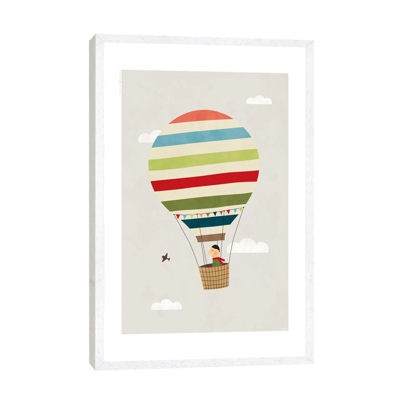 Balloon 1 Piece Floater Frame Wall Art on Canvas