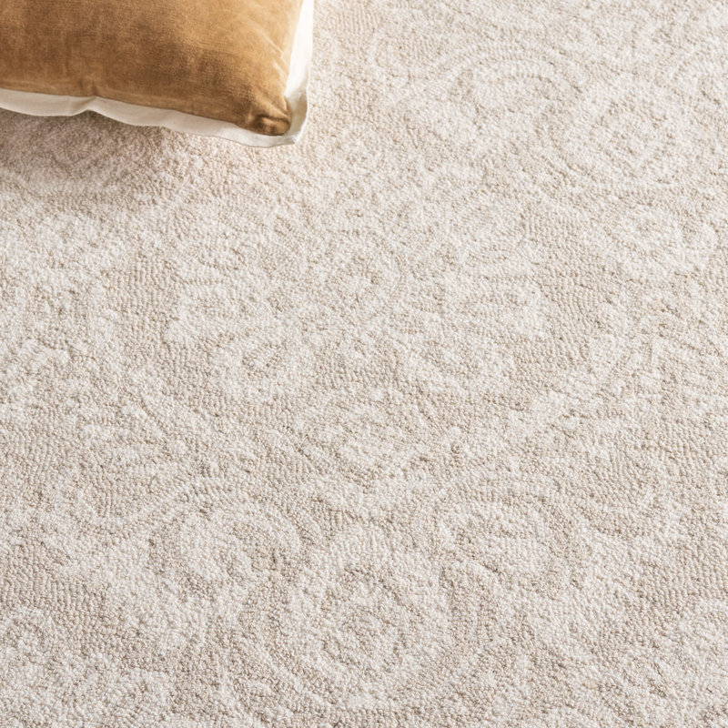 Metro 925 Hand Tufted 80% Wool; 20% Cotton Damask Rug, Square 6'