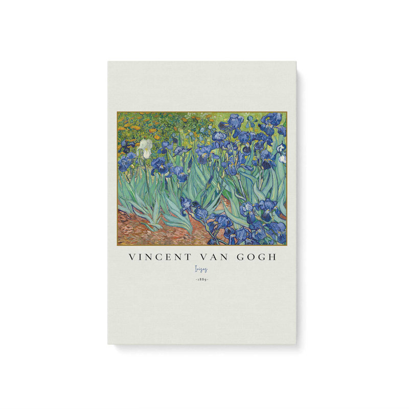 Van Gogh's Irises v3, Stretched Canvas, 36" H x 24" W