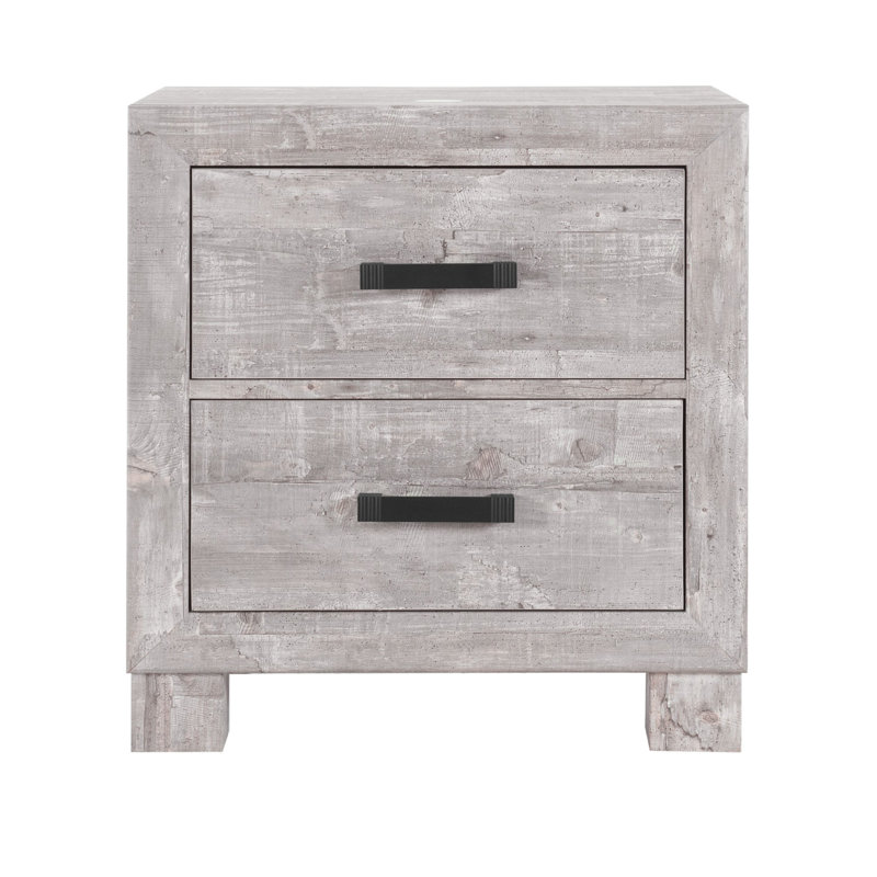 Table de chevet grise