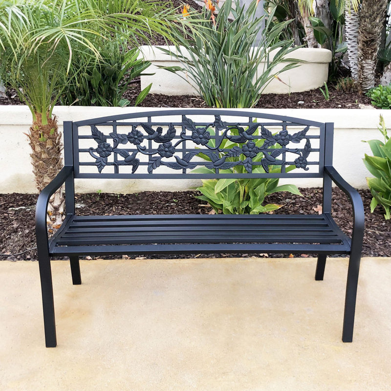 Banc de jardin en acier Tyann