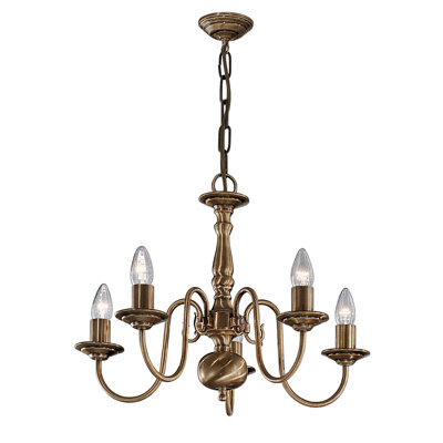 Frontenac 5 - Light Candle Style Chandelier