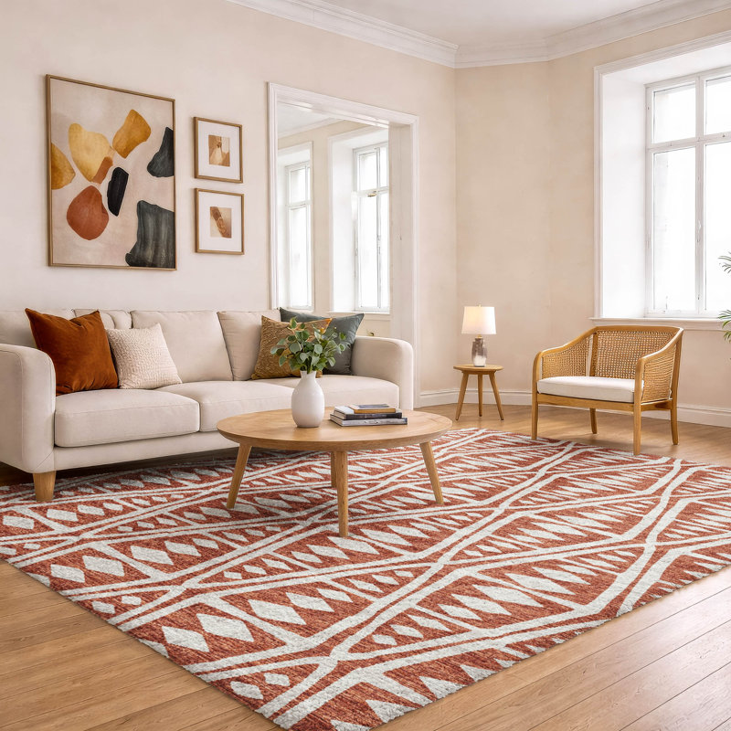 Premium Machine Washable Dream Shag ADS112 Boho Rug, Canyon, 9' x 12'