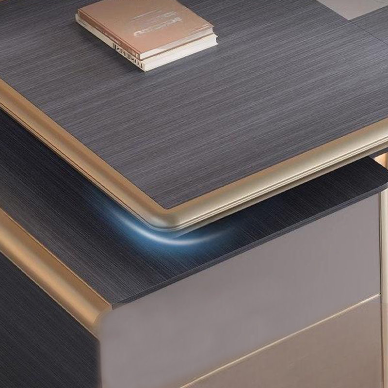 Bureau de direction en L 102,36 po, H 29,92 po x l 102,36 po x P 78,74 po