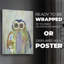 Fantastic Florals Owl - Impression sur toile seulement - NON CADRE-118057026