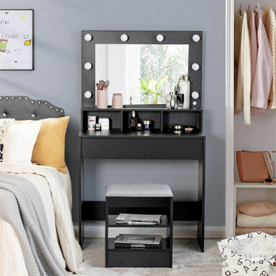 Nenia Dressing Table with Mirror