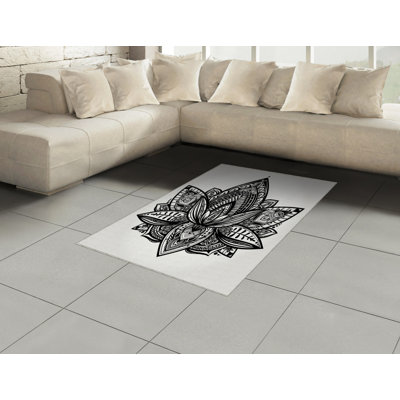 Lynda Floral Hand Woven Area Rug