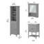 Ensemble de meuble-lavabo double avec miroir -577371307