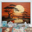 Coucher de soleil africain tribal I - art mural tribal africain-1277800816-1277800824