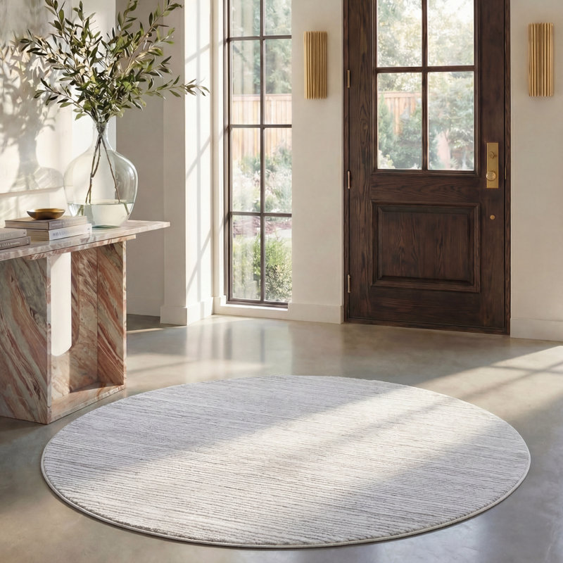 Tapis ivoire Aniketh, Rond 6 pi 7 po