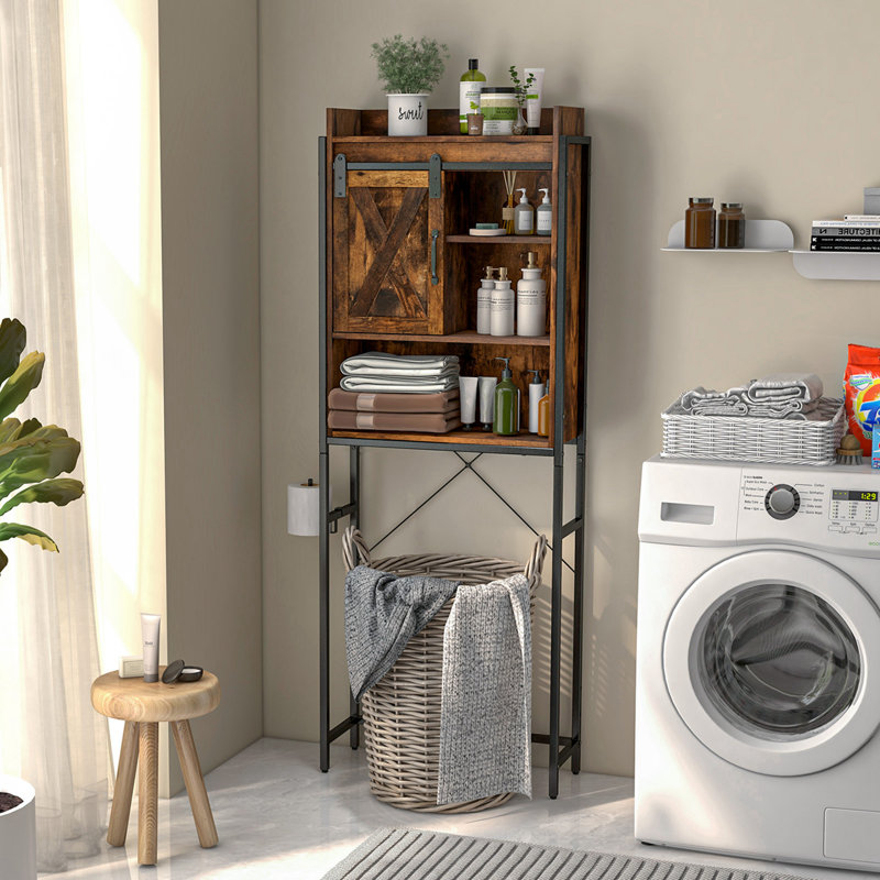Freestanding Over The Toilet Storage, Brown