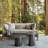 Dellia Outdoor Mid Century Modern Metal Single Round Coffee Table-807403865-810032781-810032783
