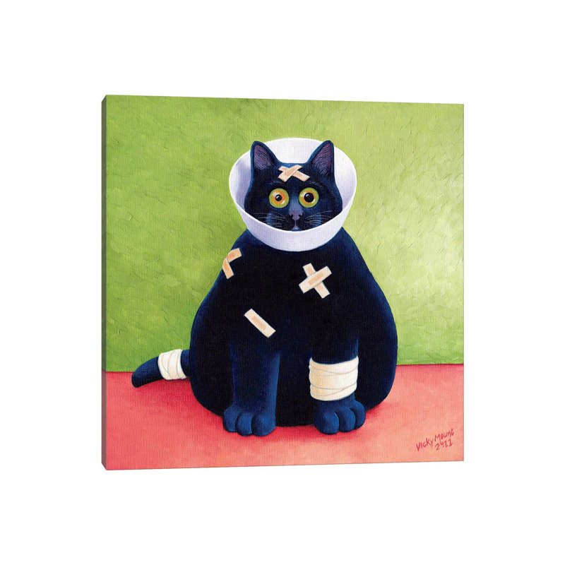On The Mend by Vicky Mount - Painting on Canvas, 30.48 cm H x 30.48 cm W, Wrapped Canvas