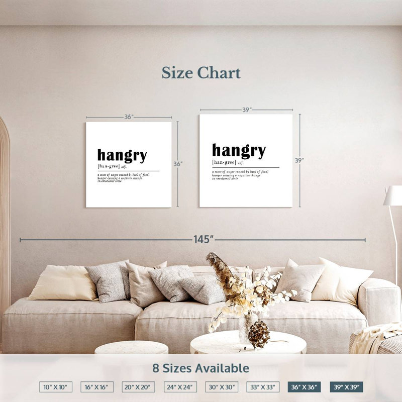 Tergel Hangry, 36" H x 36" W