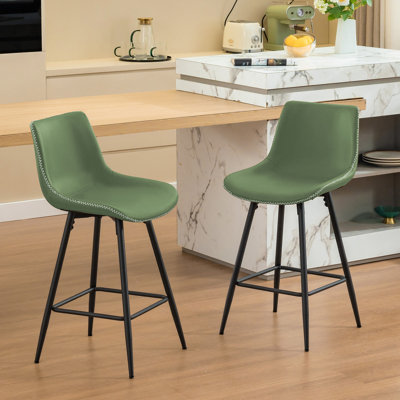 Faux Leather Modern Dining Bartools Stools